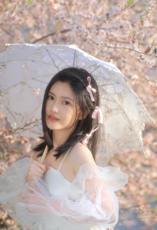 #少女 #樱花