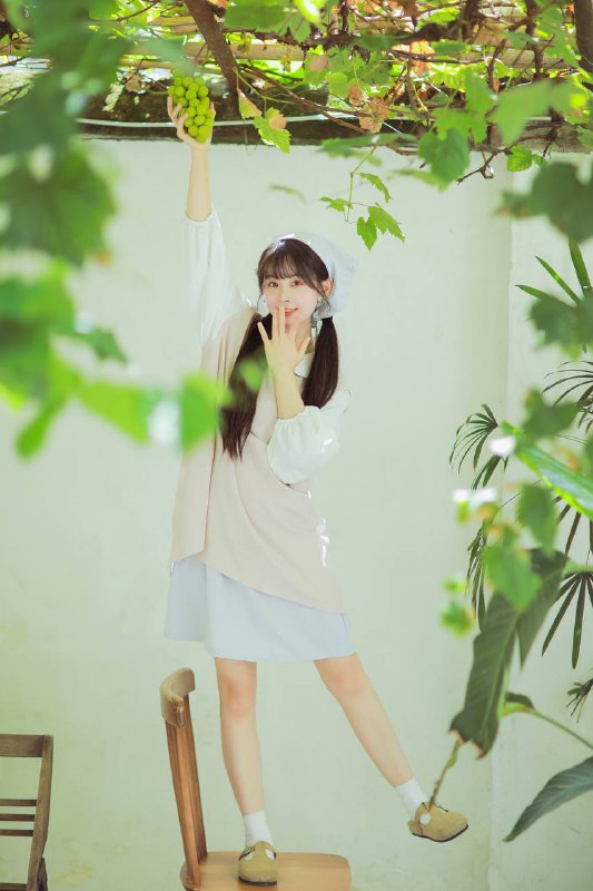 “夏日限定—外婆家的葡萄小院”#小清新