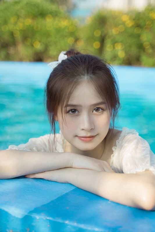 #少女“蓝色💙是夏天的治愈色”