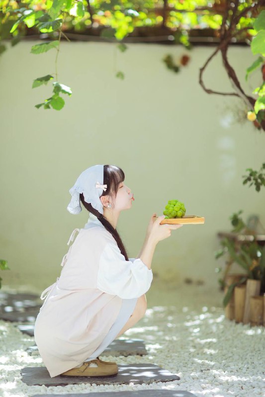 “夏日限定—外婆家的葡萄小院”#小清新