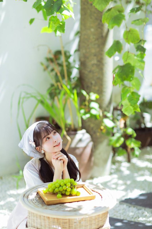 “夏日限定—外婆家的葡萄小院”#小清新