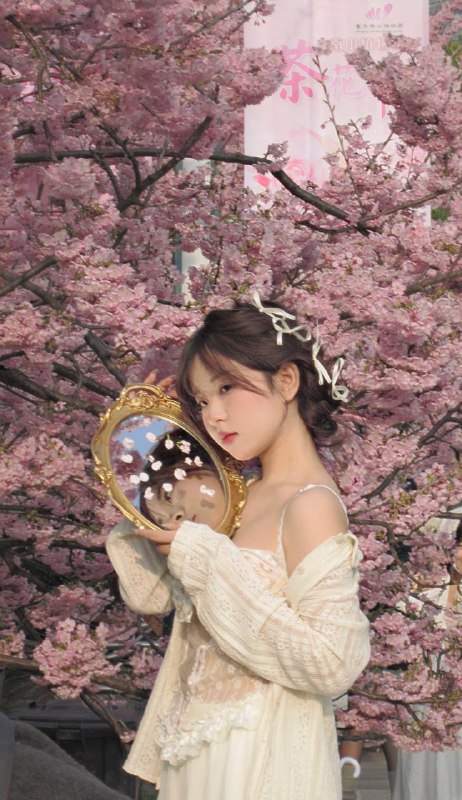 #少女 #樱花