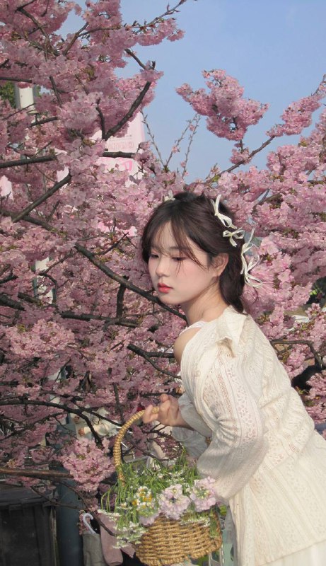 #少女 #樱花