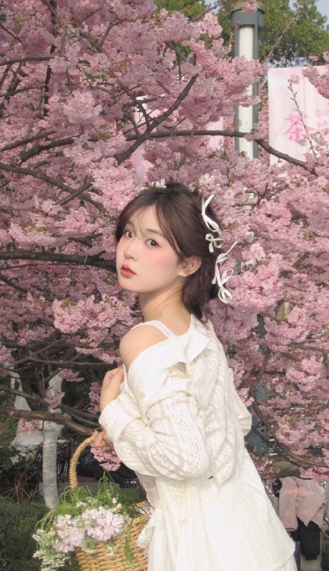 #少女 #樱花